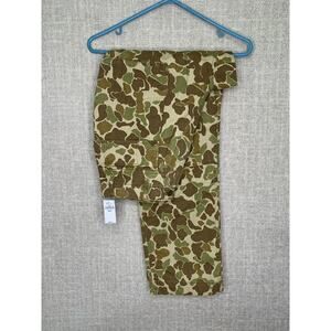 Gap Pants Camo Utility NWT Green Brown Roomy‎ Military Cargo 28 x 30 Woodland